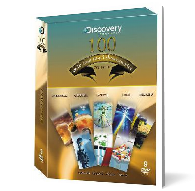 Documentare Discovery Channel: 100 cele mai mari descoperiri (9 DVD)