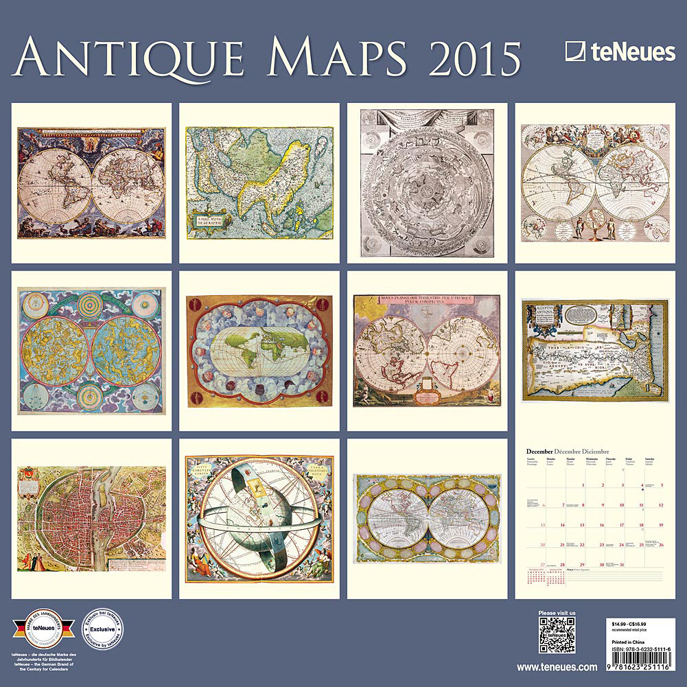 Antique Maps 2015 calendar