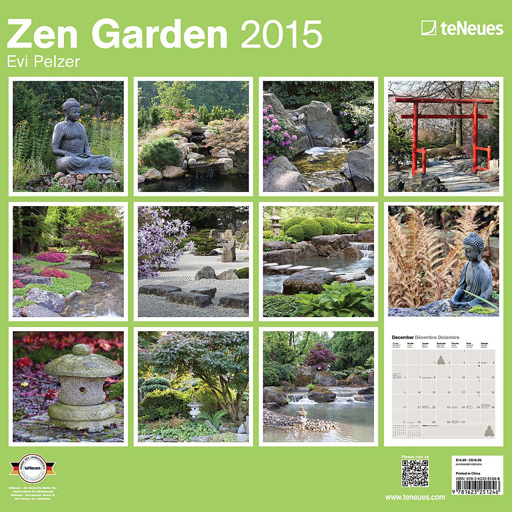 Zen Gardens 2015 Calendar