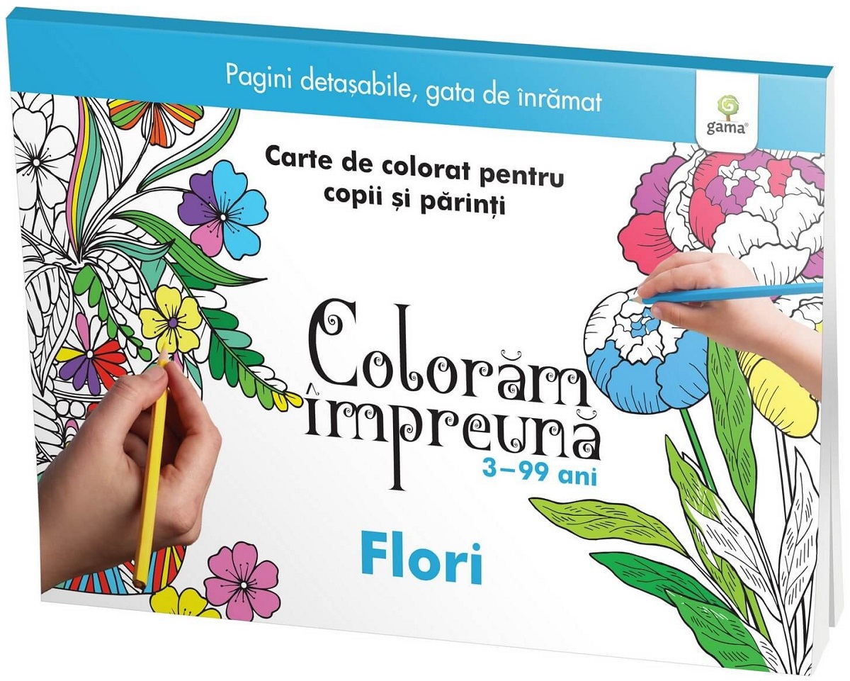 Colorăm împreună. Flori