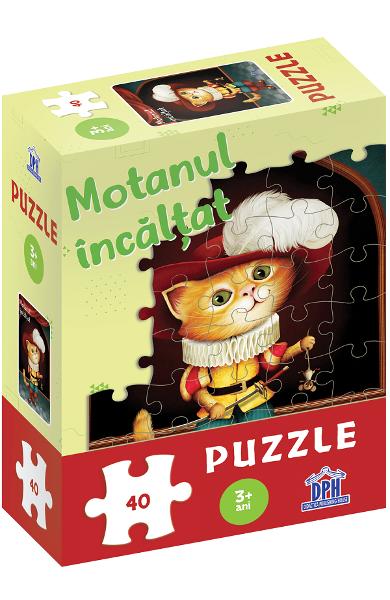 Puzzle Motanul incaltat