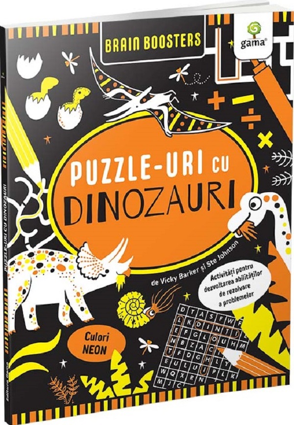 Puzzle-uri cu dinozauri. Brain Boosters