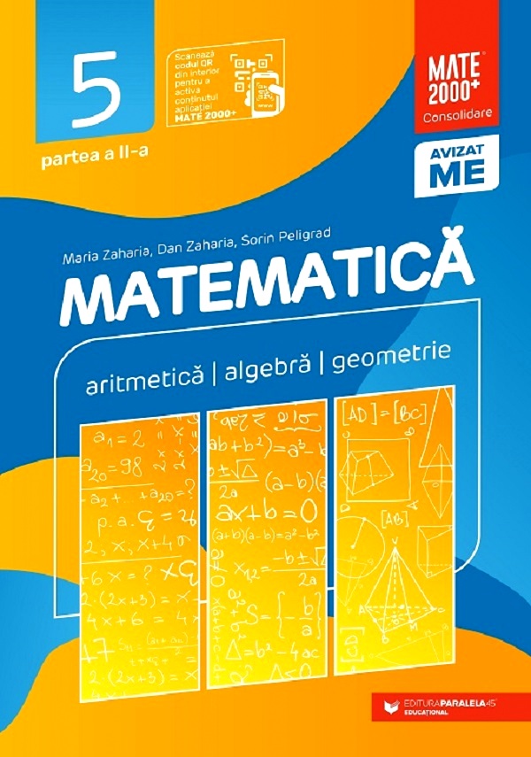 Matematică. Aritmetică, algebră, geometrie. Clasa a V-a. Consolidare. Partea a II-a