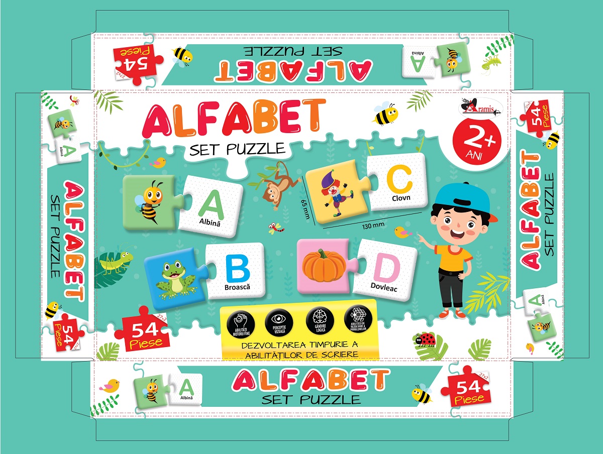 Alfabet. Puzzle - 54 piese