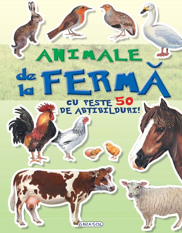 Animale de la ferma cu peste 50 de abtibilduri