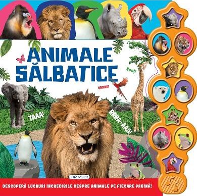 Animale salbatice. Carte cu sunete