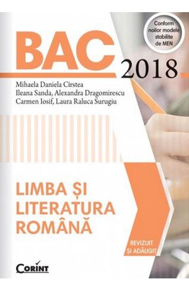 Bac 2018. Limba si literatura romana