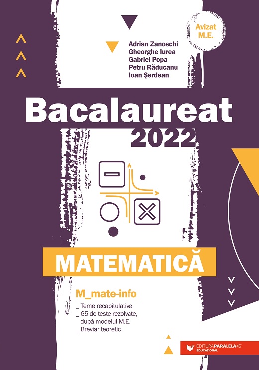 Bacalaureat 2022. Matematică M Mate-Info