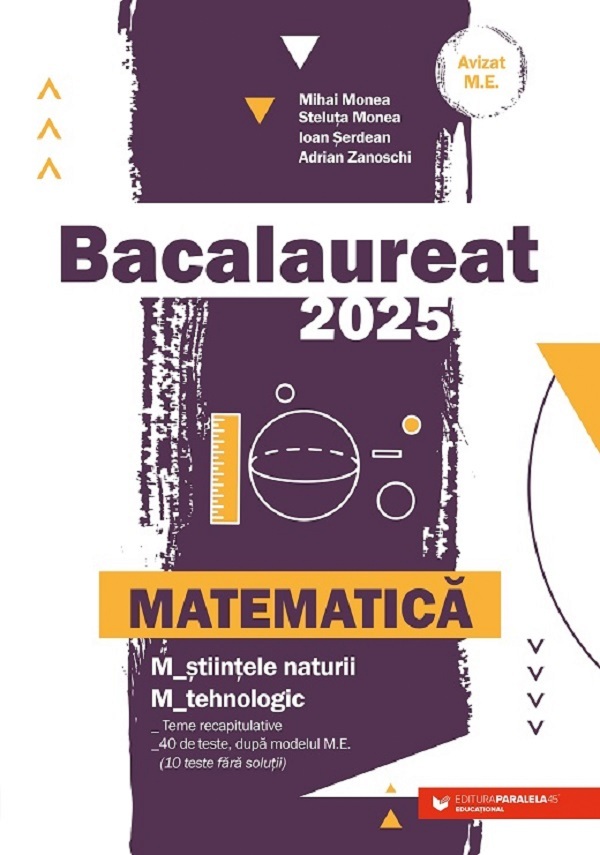 Bacalaureat 2025. Matematica. M2: Stiintele naturii. Tehnologic