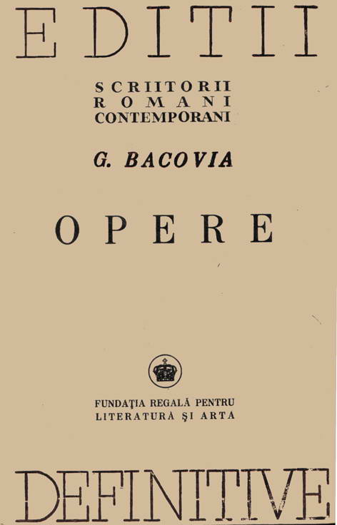 George Bacovia - Opere