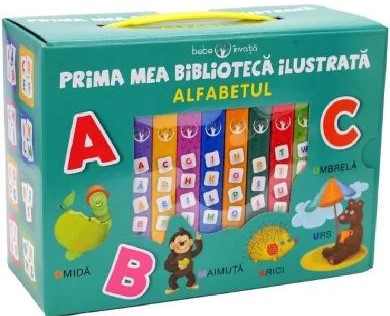 Prima mea biblioteca ilustrata. Alfabetul. Cutie 8 carticele