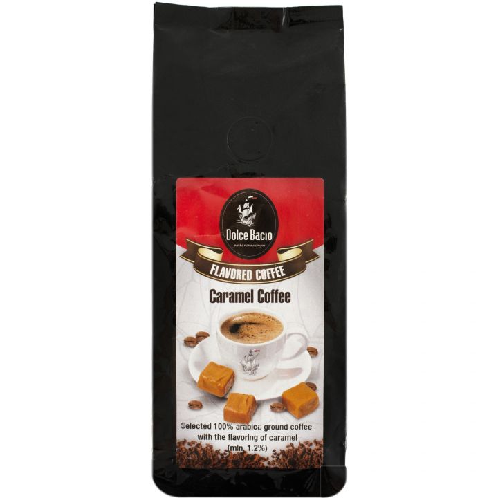 Cafea macinata cu aroma de caramel, 125 grame