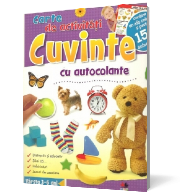 Carte de activitaţi - Cuvinte cu autocolante