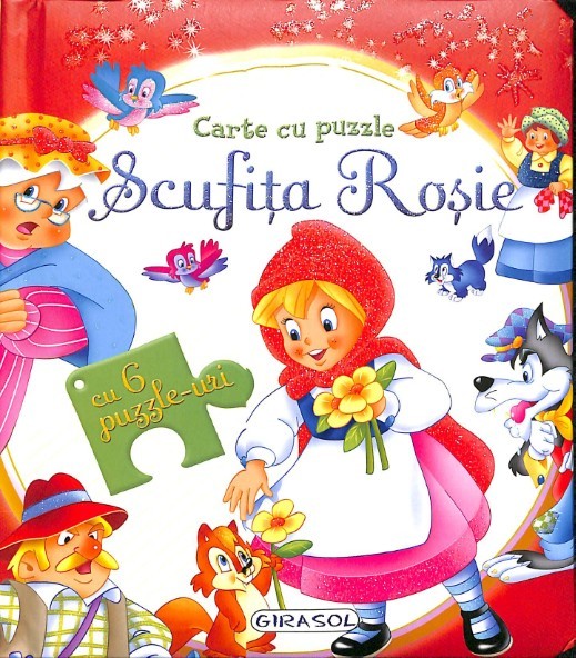 Carte cu puzzle - Scufita rosie