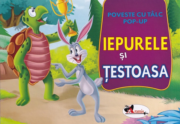 Carte pop-up. Iepurele si testoasa