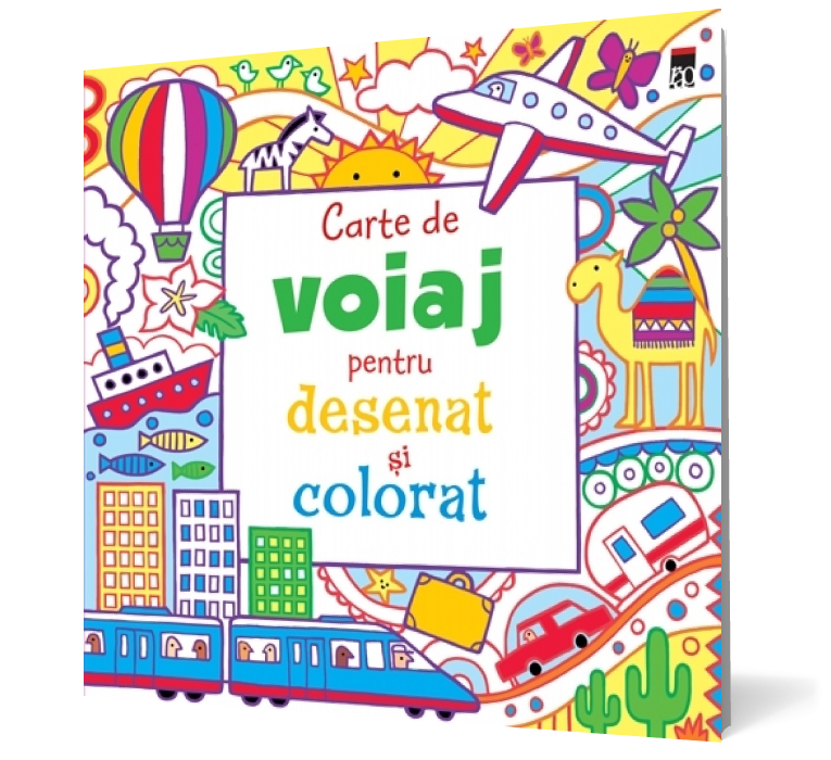 Carte de voiaj pentru desenat și colorat