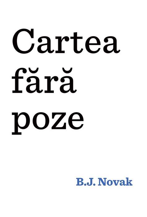 Cartea fara poze