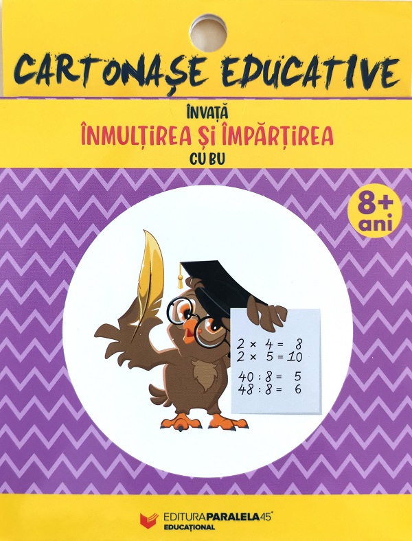 Cartonase educative. Invata inmultirea si impartirea cu Bu