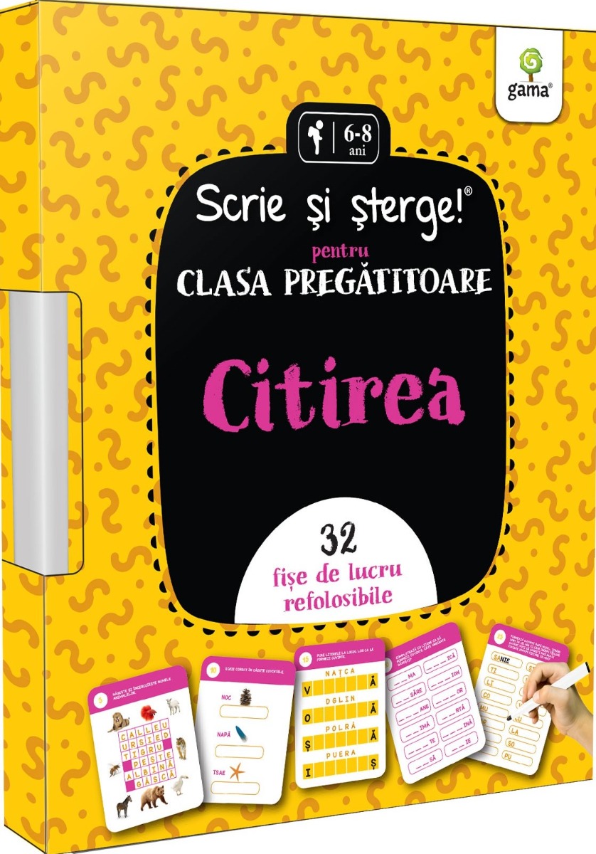 Citirea. Pentru clasa pregătitoare. Scrie  si sterge