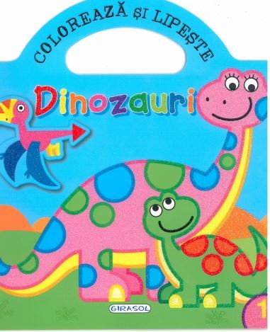 Coloreaza si lipeste dinozauri 1