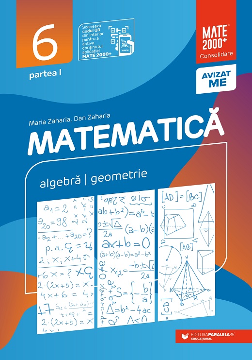 Matematică. Algebră, geometrie. Clasa a VI-a. Consolidare. Partea I