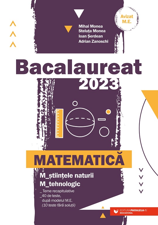 Bacalaureat 2023. Matematică M_ştiinţele-naturii, M_tehnologic