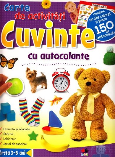 Cuvinte - Carte de activitati cu autocolante