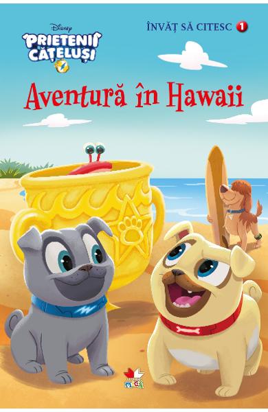 Invat sa citesc. Disney. Prietenii catelusi. Aventura in Hawaii (Nivelul 1)