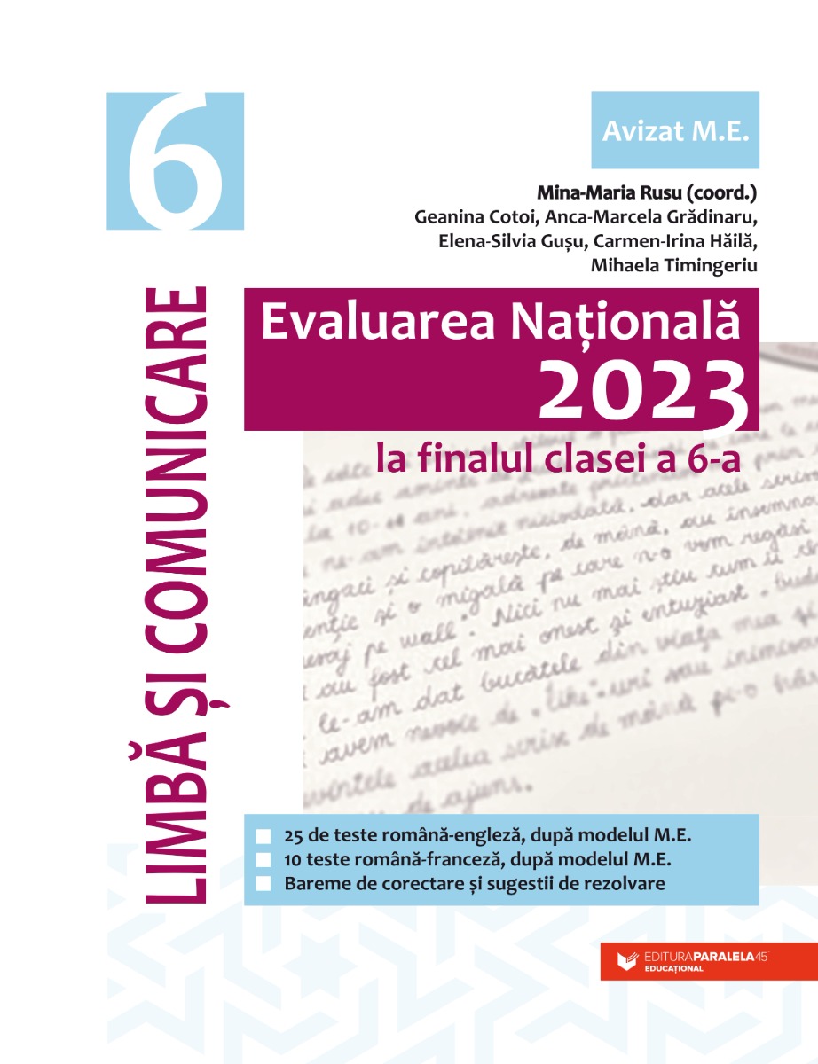 Evaluarea Națională 2023 la finalul clasei a VI-a. Limbă și comunicare