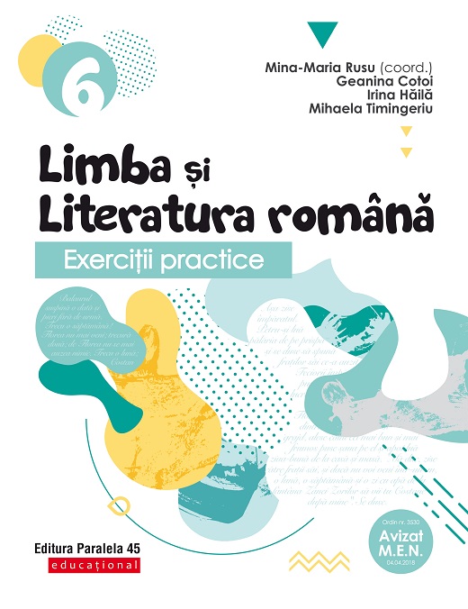 Exerciţii practice de limba şi literatura română. Caiet de lucru. Clasa a VI-a