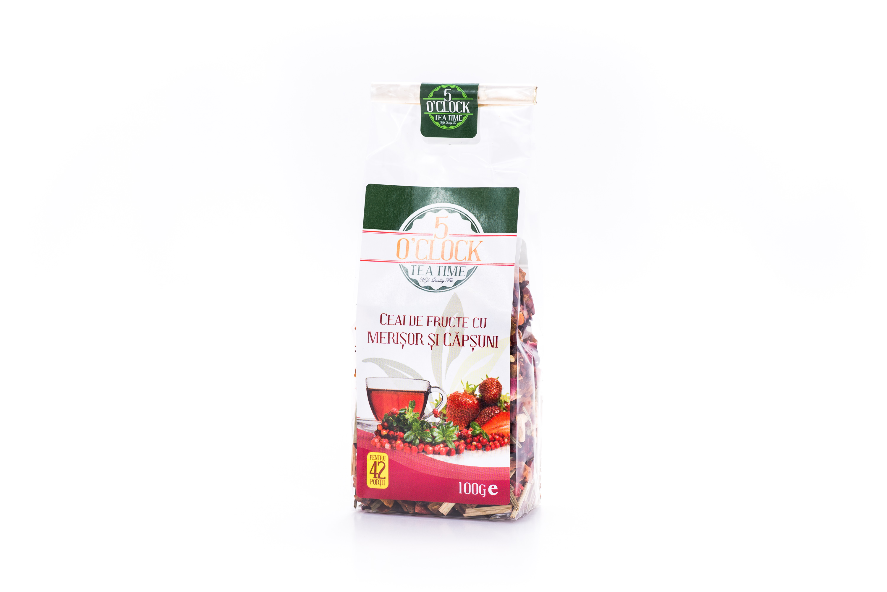 5 O\'Clock Tea Merisor si Capsuni (100 g)