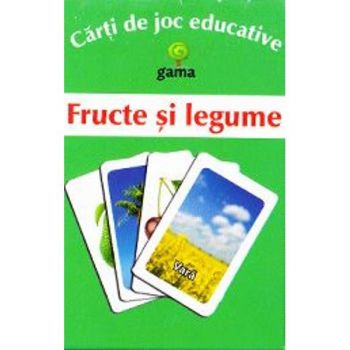 Carti de joc educative - Fructe si legume