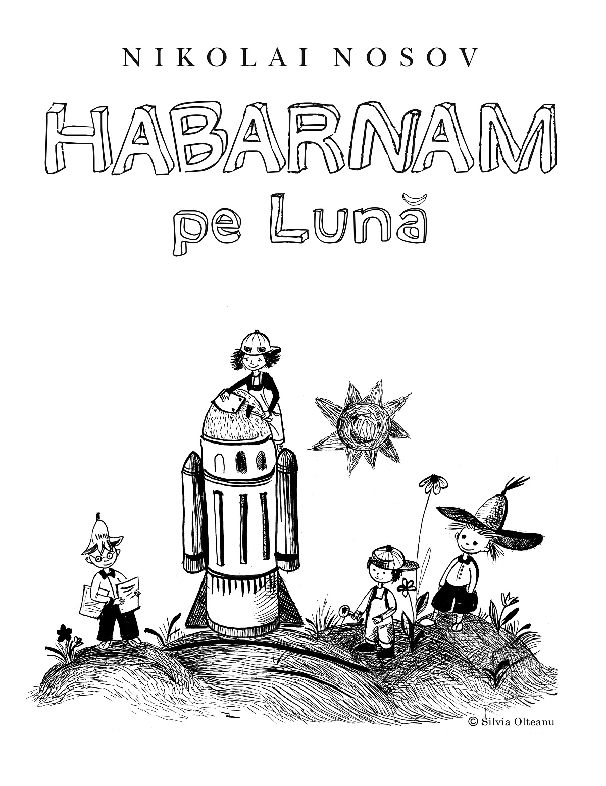 Sacoșă de pânză ”Habarnam pe Lună”