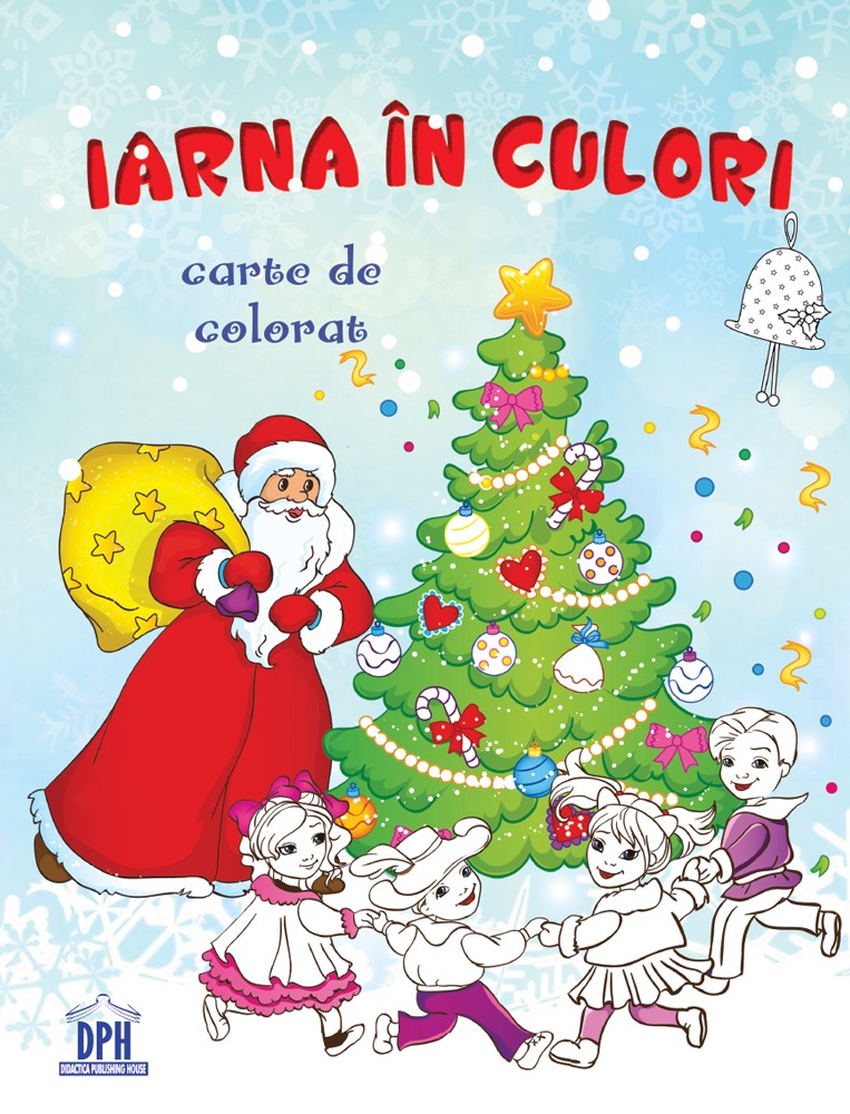 Iarna in culori. Carte de colorat