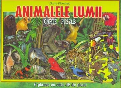 Animalele lumii (carte-puzzle)