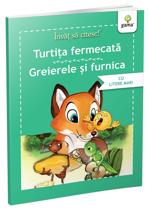 Invat sa citesc! Turtita fermecata. Greierele si furnica