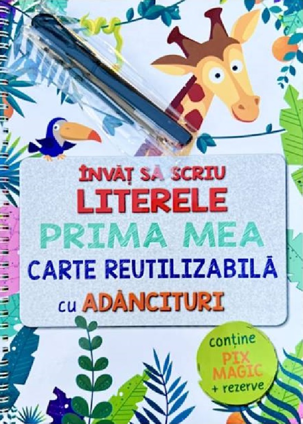 Învăț să scriu literele. Prima mea carte reutilizabilă cu adâncituri