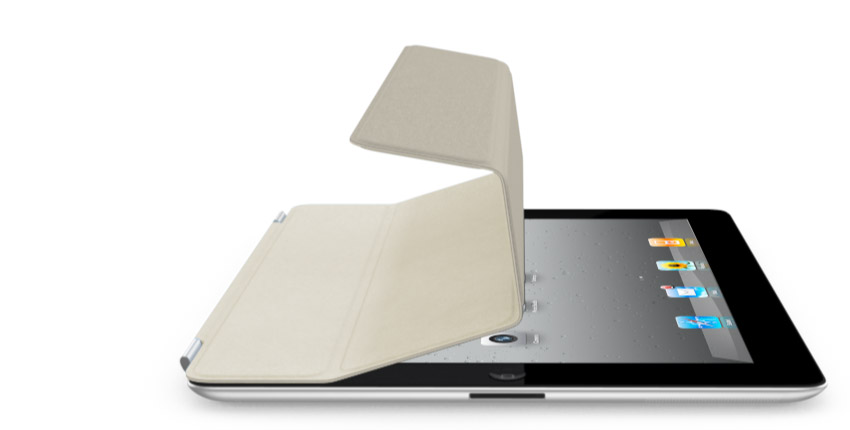 iPad Smart Cover Piele (Crem)