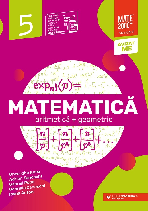 Matematică. Aritmetică, geometrie. Clasa a V-a