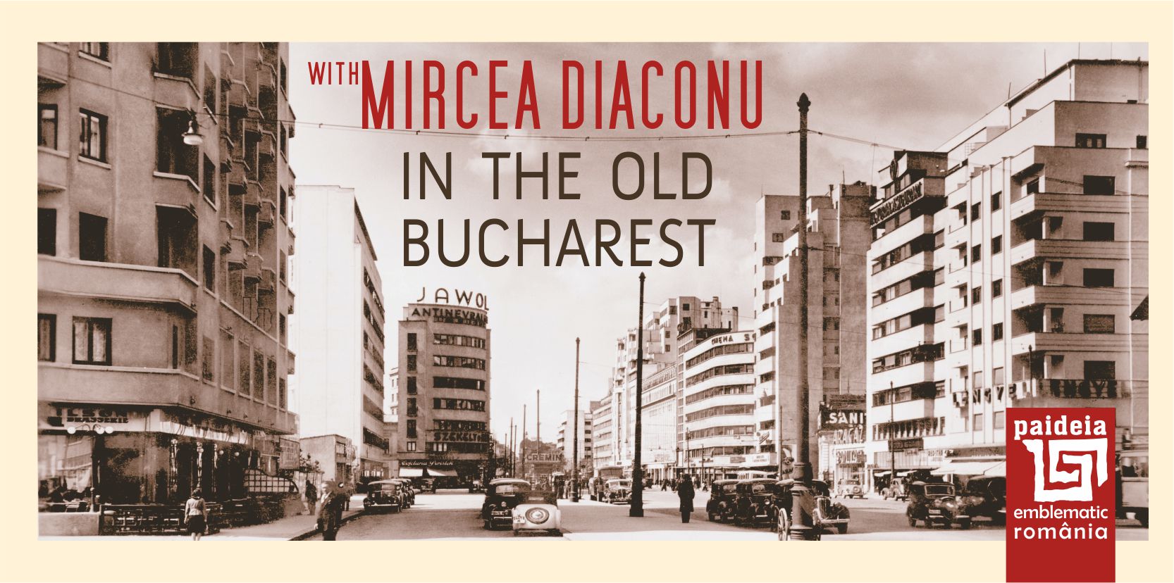 With Mircea Diaconu in the old Bucharest