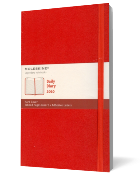 Moleskine. Daily Diary 2010. Red hard cover - Large