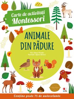 Carte de activități Montessori. Animale din pădure