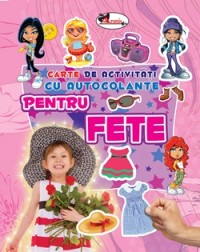 Carte de activitati cu autocolante pentru fete