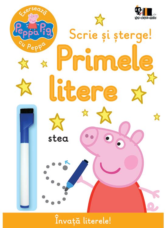 Peppa Pig: Exersează cu Peppa. Scrie și șterge! Primele litere