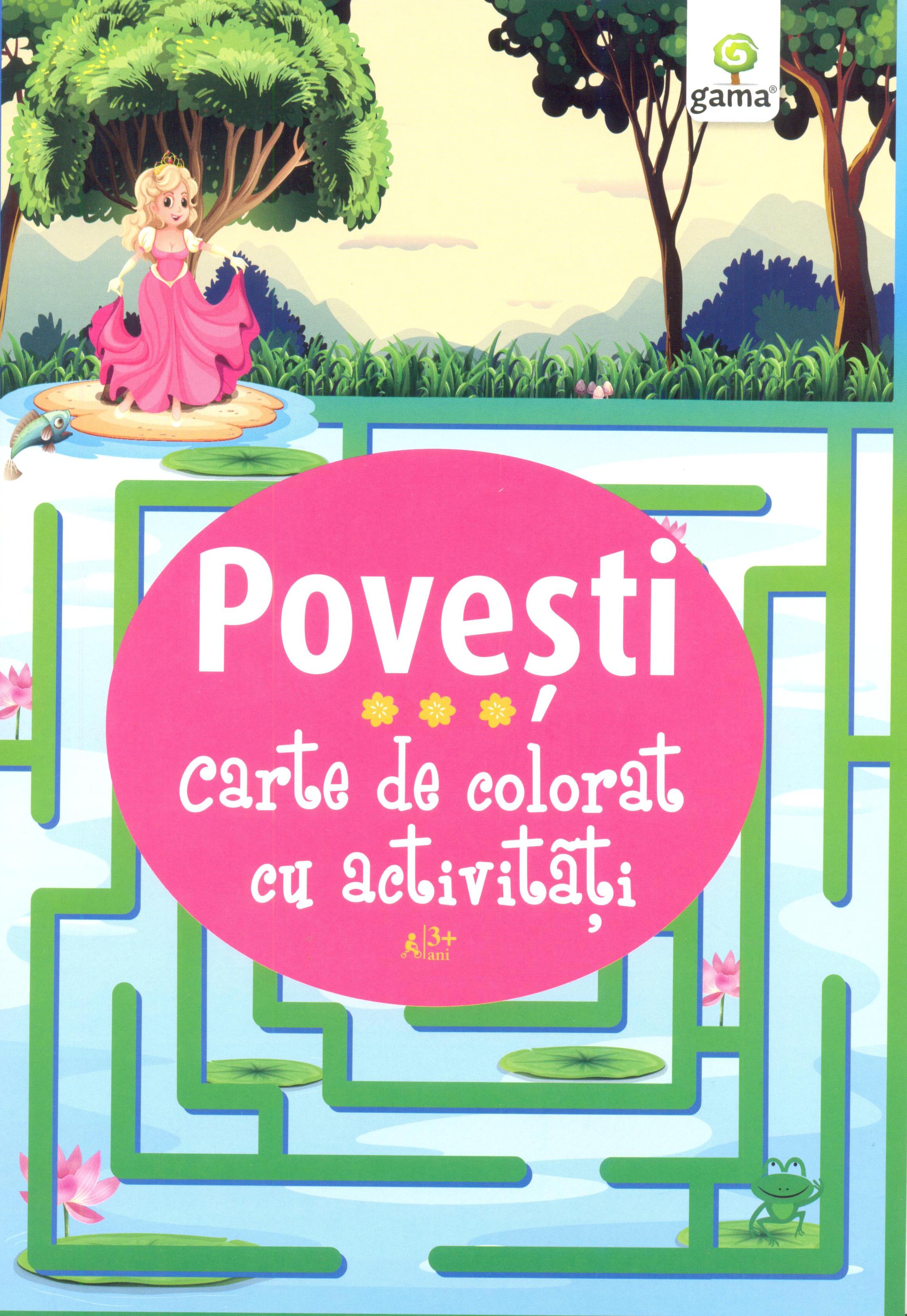 Povesti. Carte de colorat cu activitati