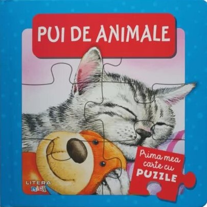 Prima mea carte cu puzzle. Pui de animale