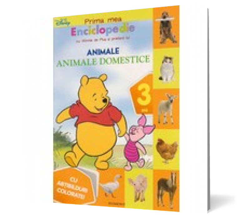 Prima mea enciclopedie cu Winnie de Plus şi prietenii lui. Animale domestice (3 ani) - Cu abţibilduri colorate