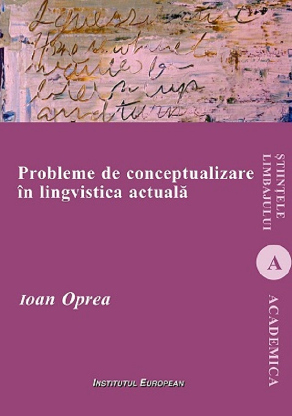 Probleme de conceptualizare in lingvistica actuala