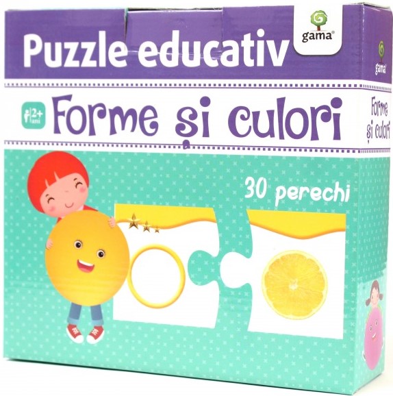 Puzzle educativ: Forme si culori