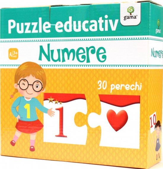 Puzzle educativ: Numere